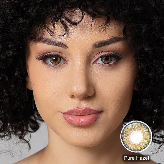 Pure Hazel 3-Tone Colored Contact Lenses (Yearly)
