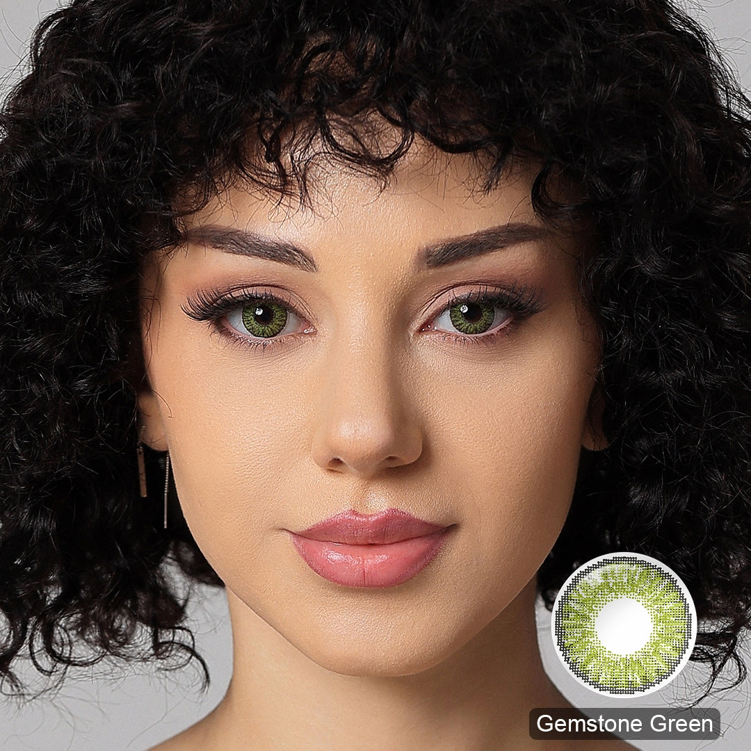 Gemstone Green 3-Tone Colored Contact Lenses (Yearly)