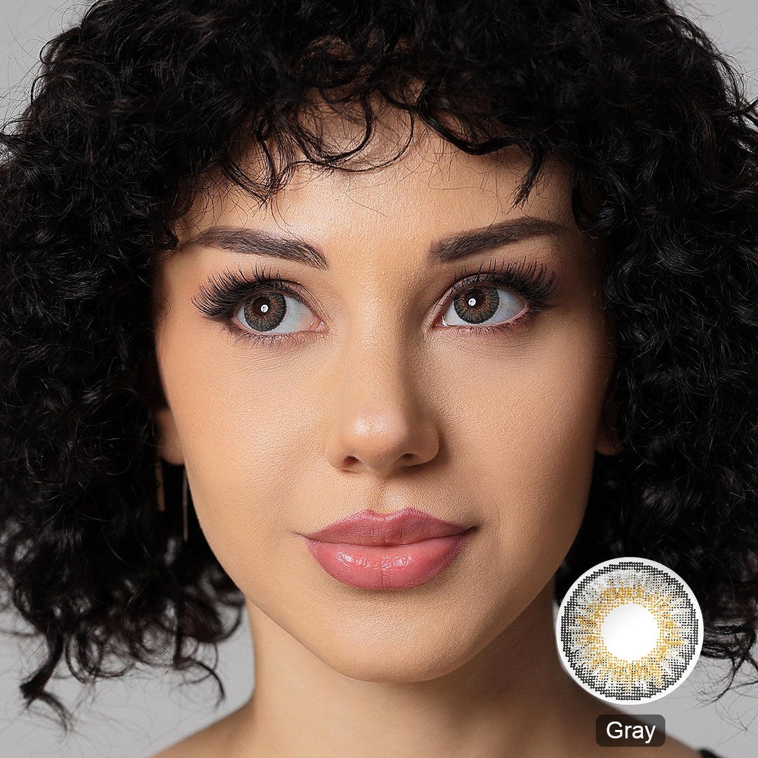 Gray 3-Tone Colored Contact Lenses (Yearly)