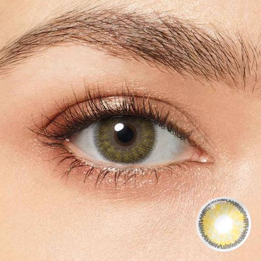 Seebelle Hazel Premium colored contact lens - yearly bestselling hazel eye color