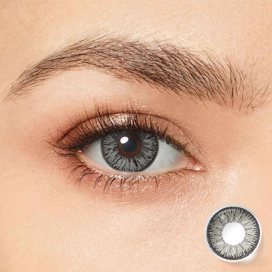 Seebelle Gray Nonno colored contact lens - yearly grey eye color