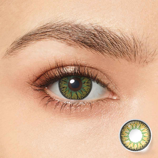 Seebelle Hazel Nonno colored contact lens - yearly hazel eye color