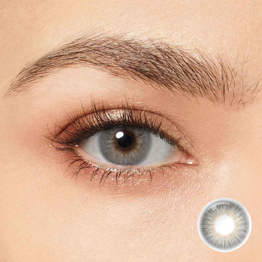 Seebelle Gray OMG colored contact lens - 6 month grey eye color