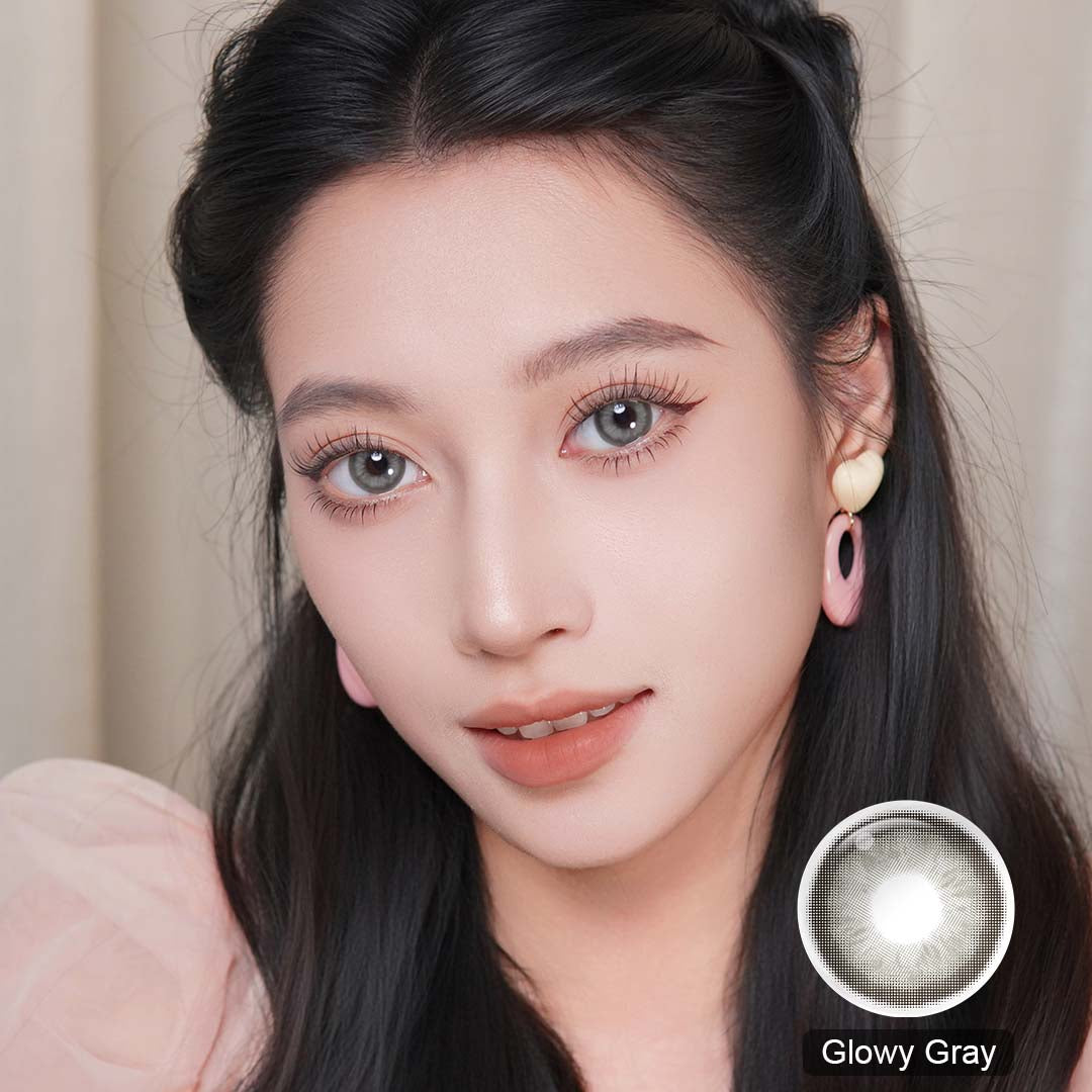 Glowy Gray SPANISH CIRCLE Colored Contact Lenses (6 Months)