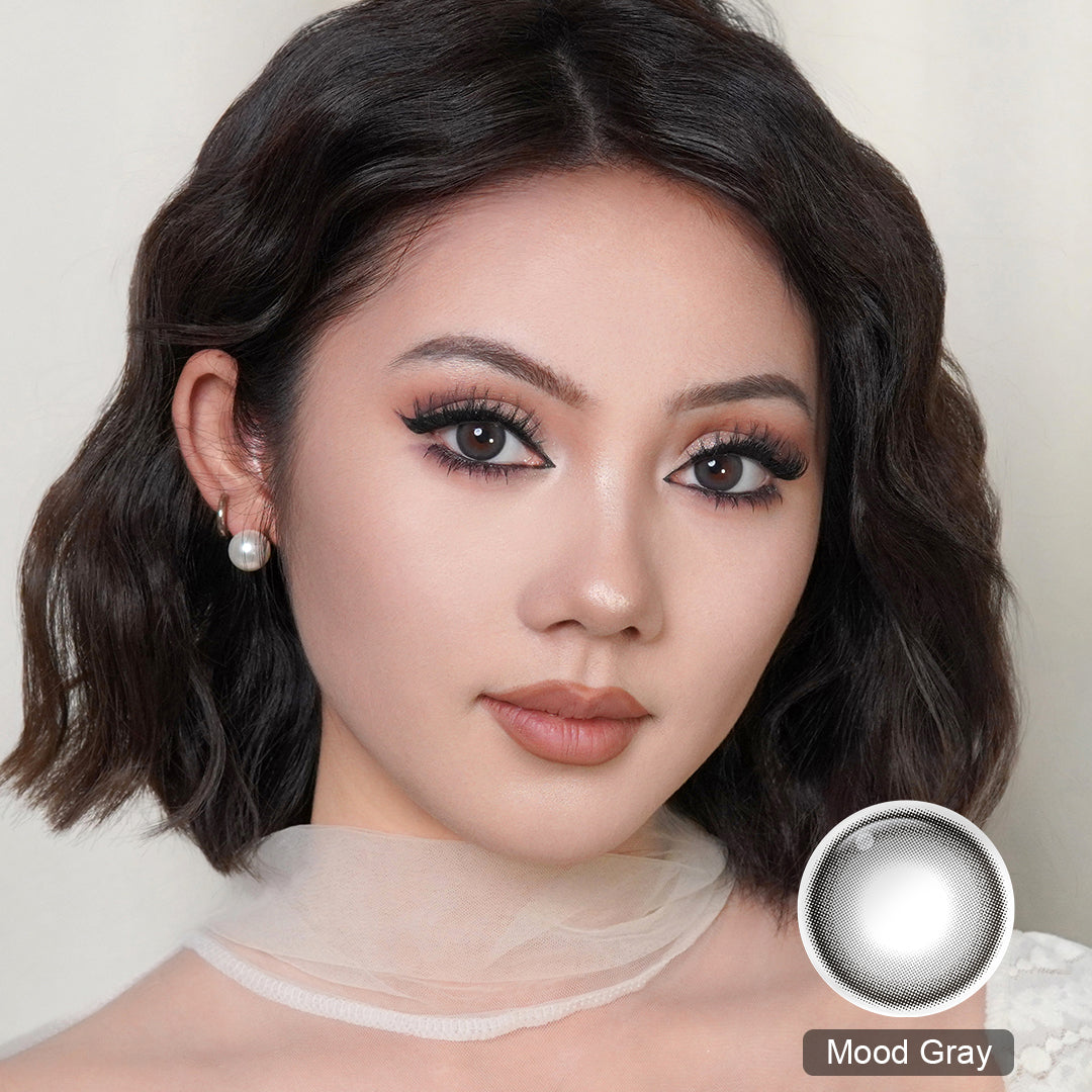 Mood Gray MOOD NIGHT Colored Contact Lenses (6 Months)